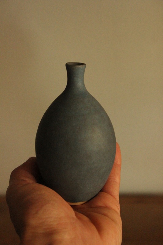 福岡彩子　花器　花瓶　slate small vase